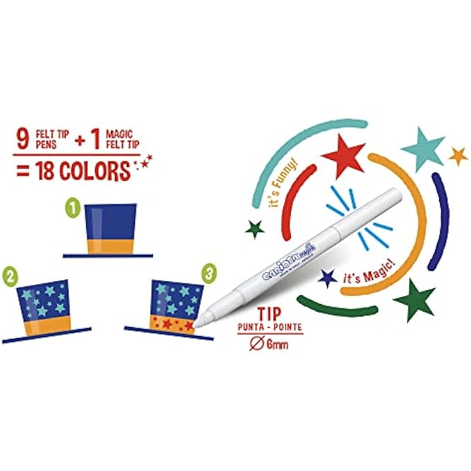 carioca MAGIC COLOR CHANGRE 10PCS FELT TIP PENS - Image 5