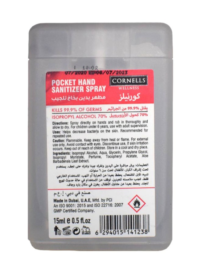 CORNELLS Pocket Hand Sanitizer Spray 15ML - Image 1