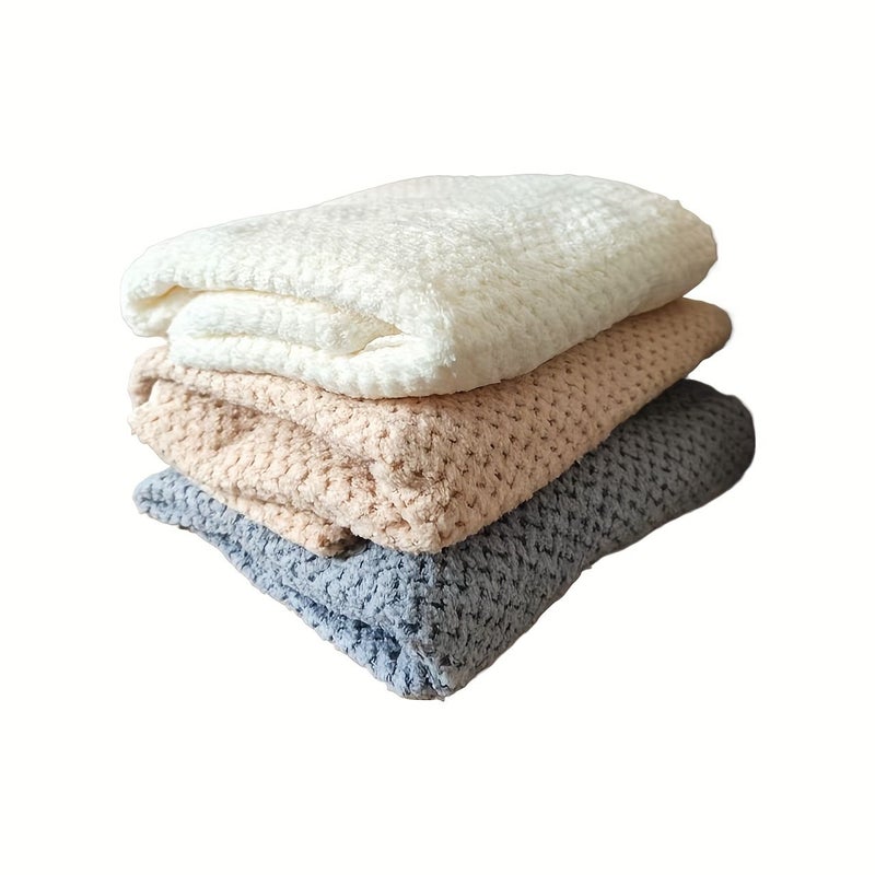 Khaki Extra Large Quick Dry Microfiber Hair Towel Wrap for Women Soft Absorbent Bath Cap with Hanging Loop for Curly and Normal Hair Care Shower Travel Cozy Headwear - Image 2