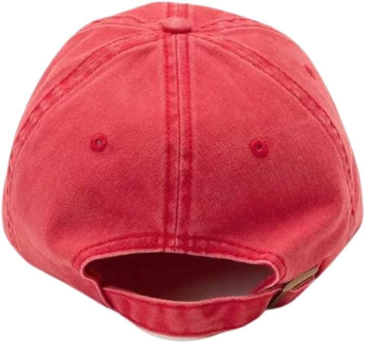 AMERICAN NEEDLE Coca-Cola Unisex Adjustable Buckle Strap Baseball Hat - Red - Image 3