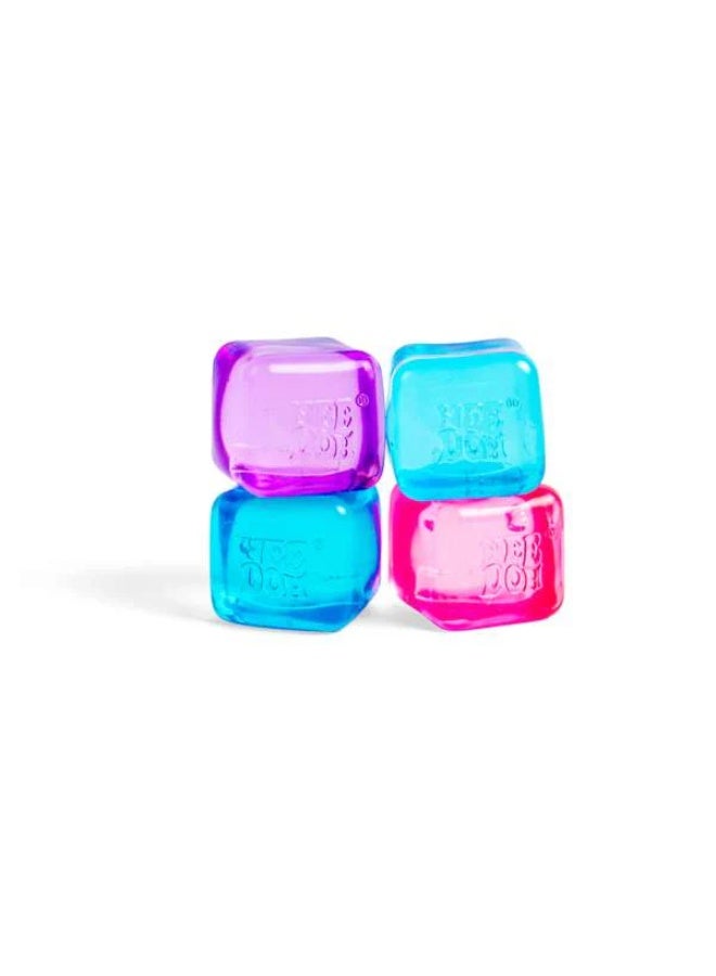 Needoh Nice Ice Baby Squishy Cubes, 4-Pack Stress Relief Ice Cube Fidget Toys, Super Solid Squeeze Toys for Kids & Adults - Image 5
