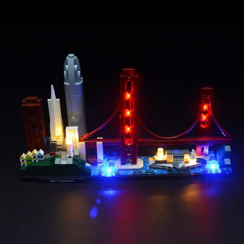 BRIKSMAX Led Lighting Kit for San Francisco Skyline Set-Compatible with Lego 21043 Building Blocks Model- Not Include The Lego Set - Image 5