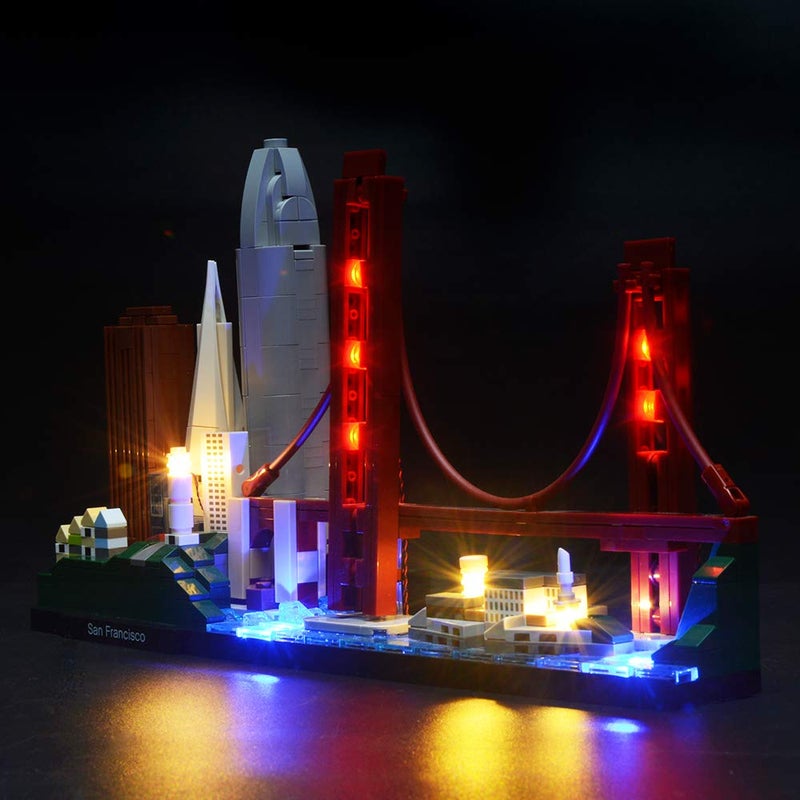 BRIKSMAX Led Lighting Kit for San Francisco Skyline Set-Compatible with Lego 21043 Building Blocks Model- Not Include The Lego Set - Image 2