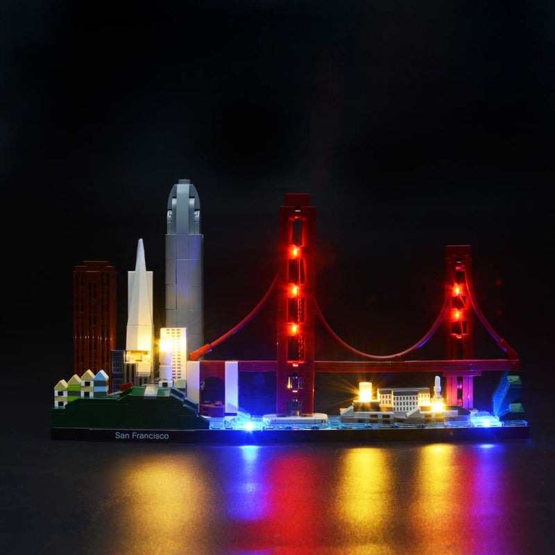 BRIKSMAX Led Lighting Kit for San Francisco Skyline Set-Compatible with Lego 21043 Building Blocks Model- Not Include The Lego Set - Image 1