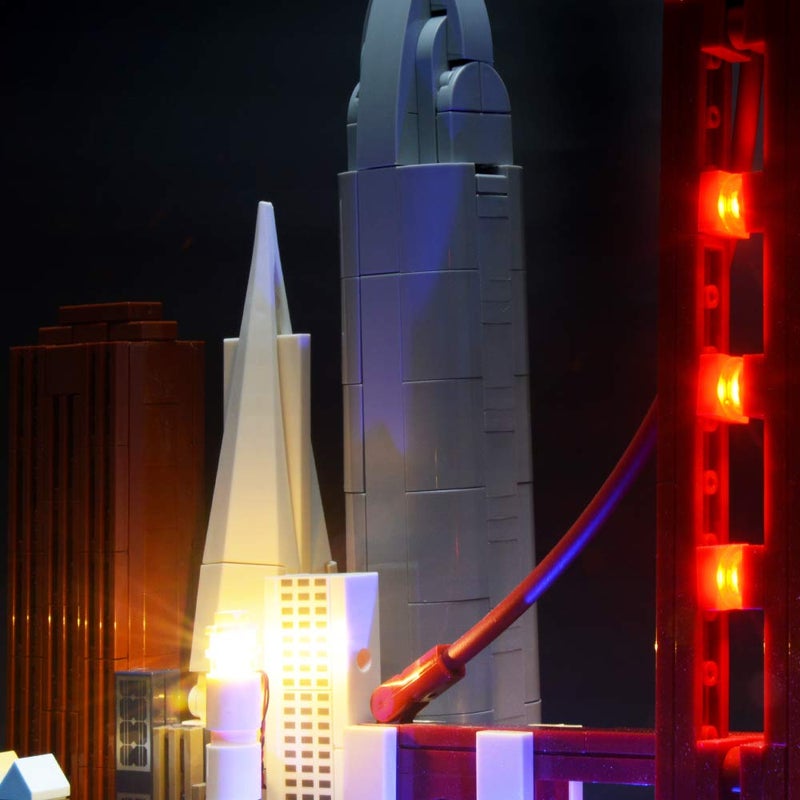 BRIKSMAX Led Lighting Kit for San Francisco Skyline Set-Compatible with Lego 21043 Building Blocks Model- Not Include The Lego Set - Image 4