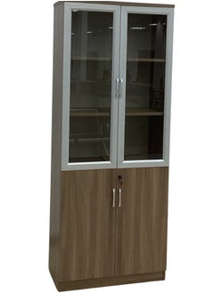 سمارت هوم دولاب مكتب 2 باب ، خزانةخشبية بتصميم عصري مقاس 200X40X80سم  - Image 1