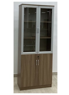 سمارت هوم دولاب مكتب 2 باب ، خزانةخشبية بتصميم عصري مقاس 200X40X80سم  - Image 2
