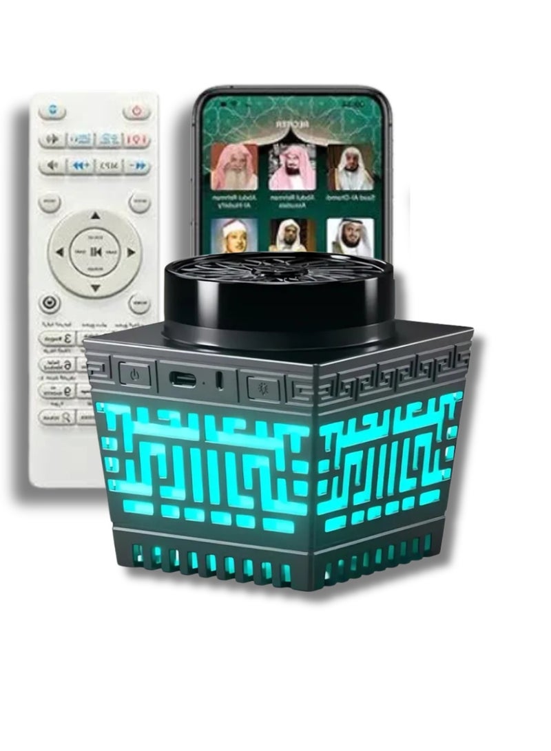 Smart Bluetooth Quran Speaker with Electronic Oud Bukhoor Burner and App Control Wireless Islamic Speaker Night Light for Home Daily Prayer and Gifting - Image 1