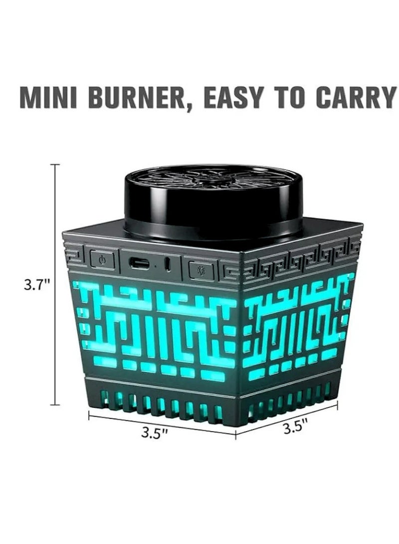 Smart Bluetooth Quran Speaker with Electronic Oud Bukhoor Burner and App Control Wireless Islamic Speaker Night Light for Home Daily Prayer and Gifting - Image 2