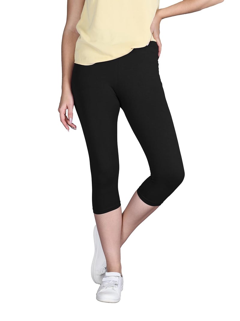 Lyra Girls|Womens Silk Cotton Trousers,Black,Free Size - Image 1
