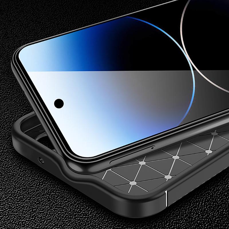HuHa Case Cover For Google Pixel 10 Pro XL Carbon Fiber Texture Shockproof TPU Phone Case(Black) - Image 4