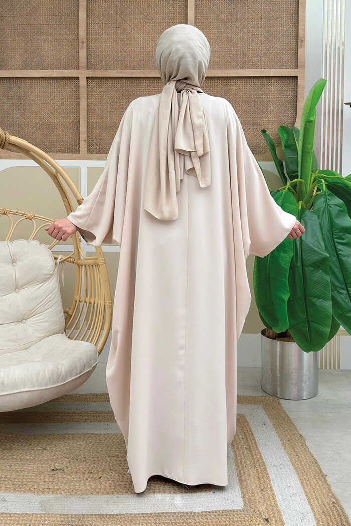 Bym Fashion Striped Side Slit Detail Long Tunic 2742 Stone  - Image 3