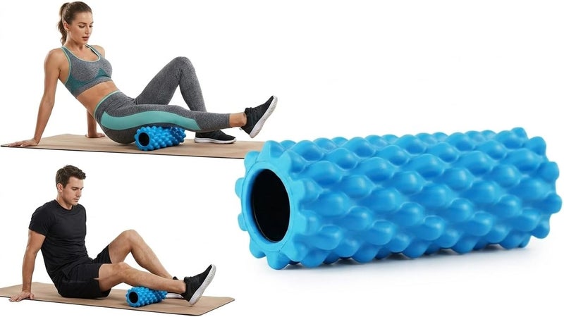 AXOX Fitness Mini EVA Foam Roller – Textured Deep Tissue Massage Roller for Muscle Recovery, Trigger Point Therapy & Flexibility Training - Image 1