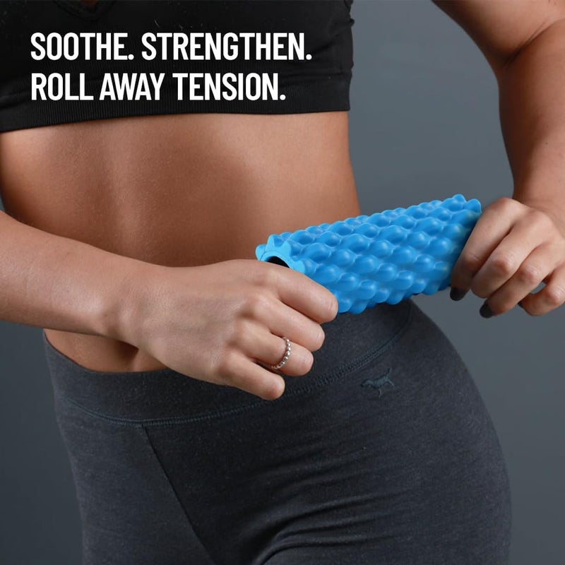 AXOX Fitness Mini EVA Foam Roller – Textured Deep Tissue Massage Roller for Muscle Recovery, Trigger Point Therapy & Flexibility Training - Image 2