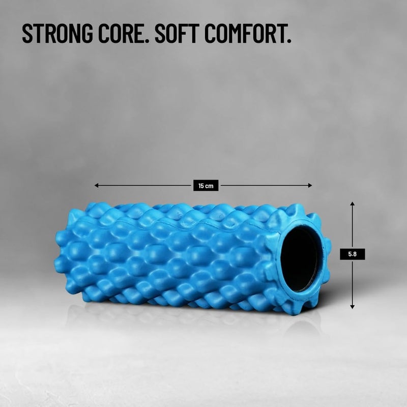 AXOX Fitness Mini EVA Foam Roller – Textured Deep Tissue Massage Roller for Muscle Recovery, Trigger Point Therapy & Flexibility Training - Image 4