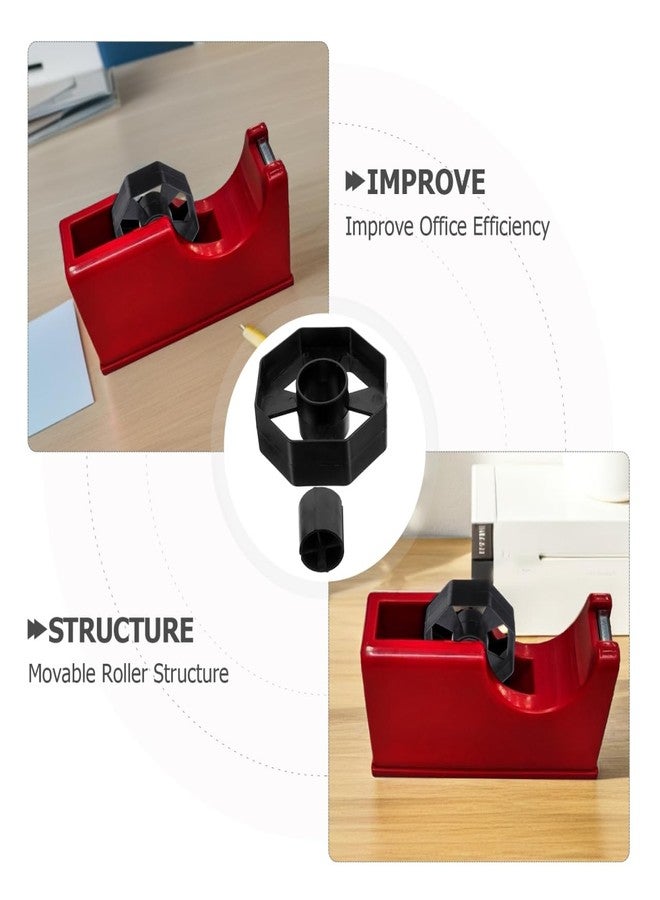DIYEAH Tape Dispenser Core Replacement Wheel Smooth Rolling Adhesive Tape Holder Accessory for Desktop Office Use 2.75X2.75X0.94In - Image 4
