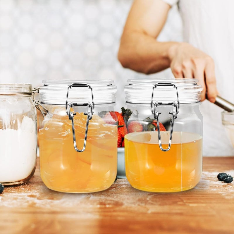 2pcs Airtight Honey Jars 1lb Pet Plastic Honey Bottles with Sealed Lids for Food Storage and Jam Containers - Image 4