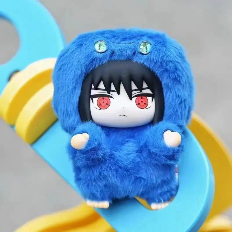 Y&D Plush Keychain Toys Naruto Shippuden Uzumaki Naruto, Uchiha Sasuke, Hyuga Hinata, Haruno Sakura Anime Plush Doll Blind Box Set – Soft Collectible Birthday Gift for Fans - Image 1