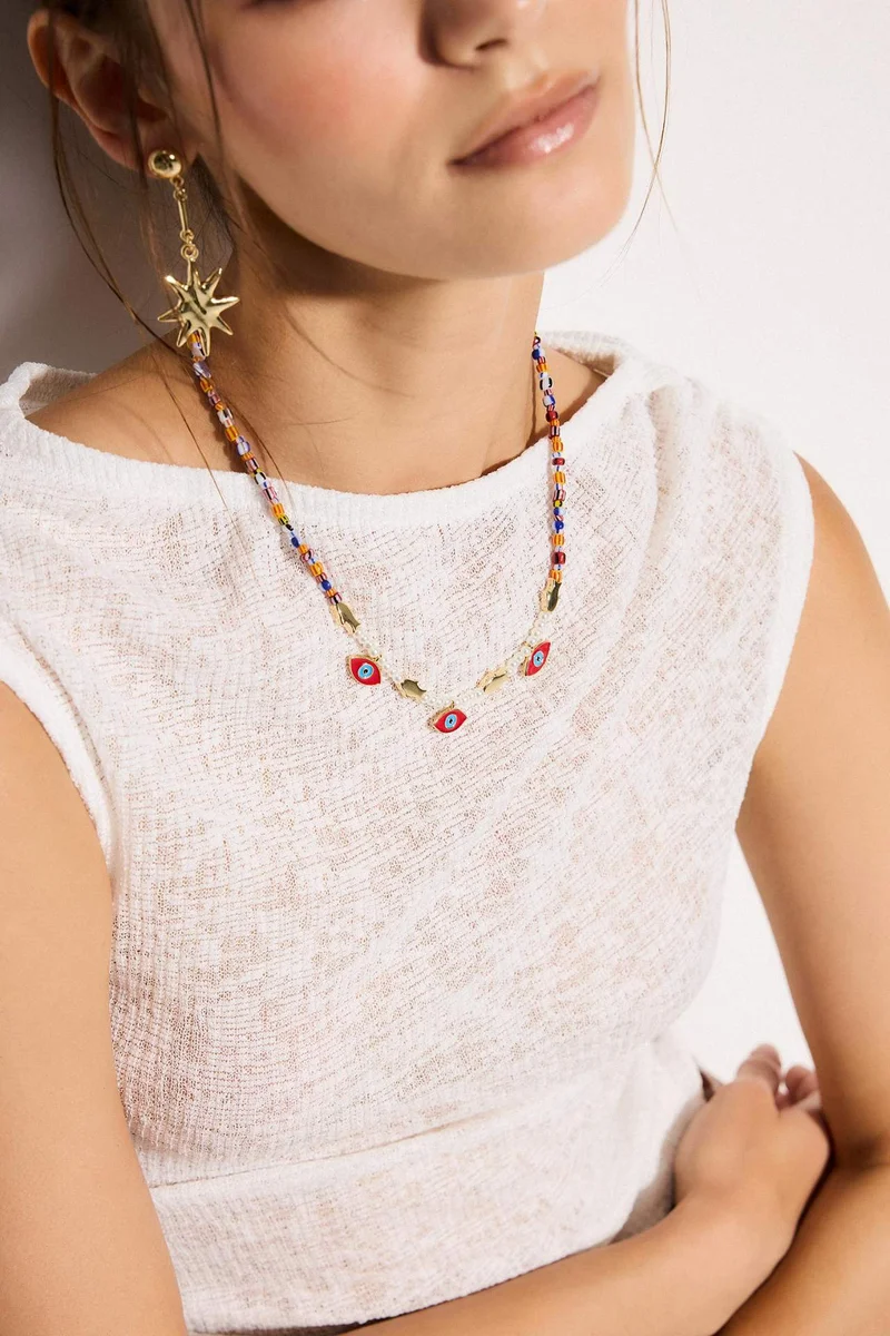 ديفاكتو Woman Eye Motif Necklace
