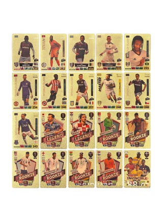 55-Pcs World Football Star Gold Foil Card PVC Flash Card For Fans Collection - view 2