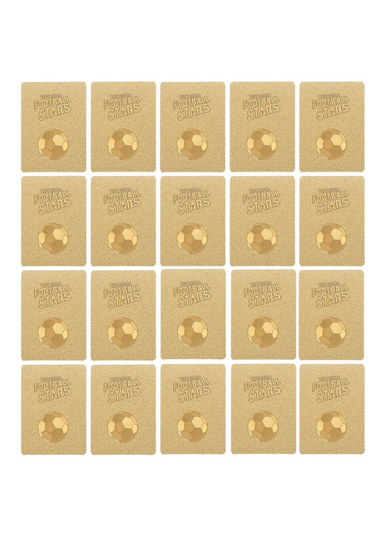 EHOME 55 قطعة من بطاقة World Football Star Gold Foil Card PVC Flash Card لمجموعة المعجبين  - Image 5
