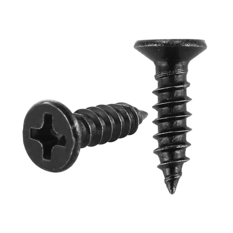 JQK #6 x 1/2" Black Screw, Flat Head Phillips Wood Screw 18-8 S/S Electroplating Black Stainless Steel, #6 x 1/2-Inch, 100-Piece, SB3514-P100 - Image 5