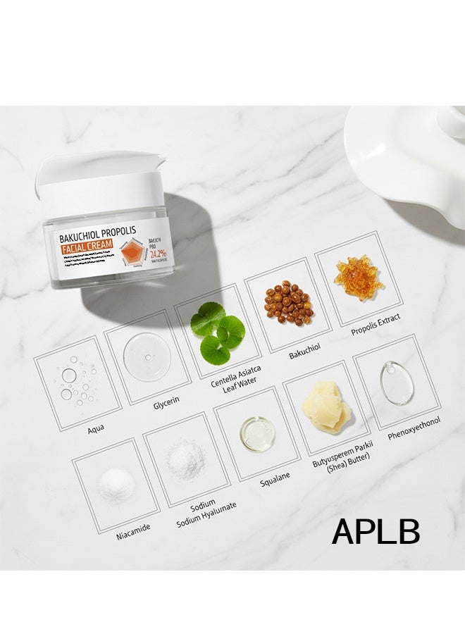 APLB Bakuchiol & Propolis Facial Cream  | Firms & Revives Skin | Natural Anti-Aging Daily Moisturizer | K-Beauty,55ml - Image 2