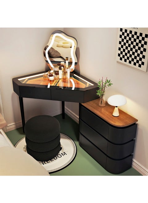 Elegant and Efficient Smart Dressing Table for Contemporary Living Spaces with LED Mirror