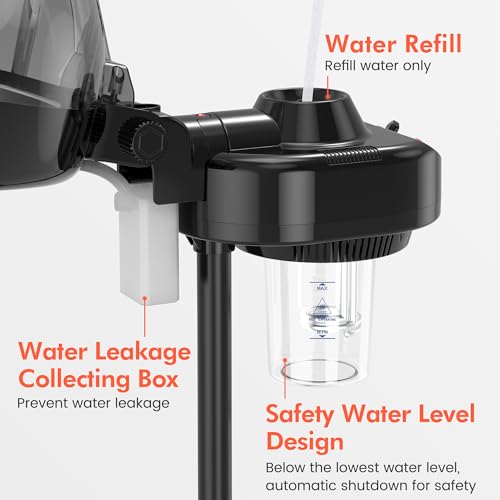 TASALON Professional Hair Steamer for Deep Conditioning, Hooded Dryer for Oil & Dye & Natural Hair, Mechanical Button & Knob Timing, Deep Moisturizing Hair Care, Hot Mist for Spa, Home Use, Salon - Image 4