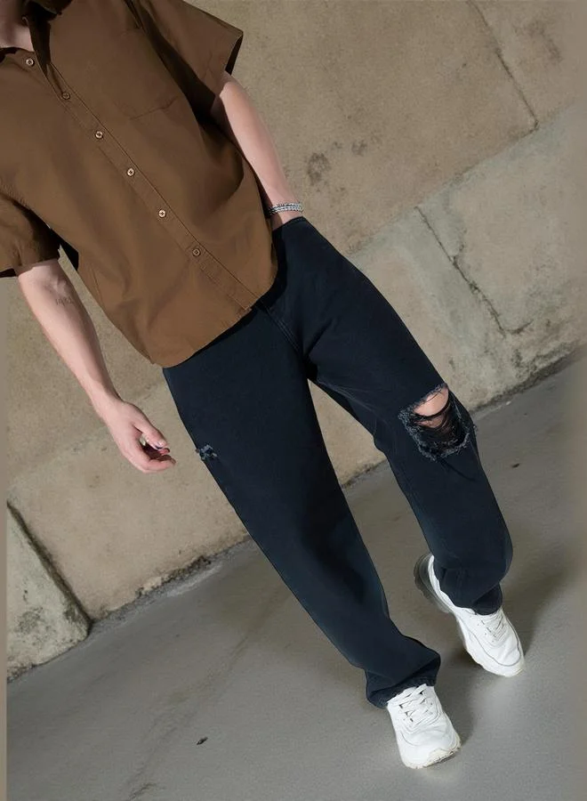 Hubberholme Black Jeans For Men