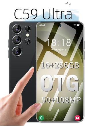 C59 Ultra 7.3-Inch Screen Smartphone, Dual SIM Card Supports TF Card 5G Network, 256GB ROM, Android 13, Long Battery Life and Fast Charging, OTG Function, Front and Rear Cameras, AI Voice Assistant - pzsku/Z698F34712947D7F15F9BZ/45/_/1698377326/2263a1f8-055b-48cf-9860-5f90b1640e53