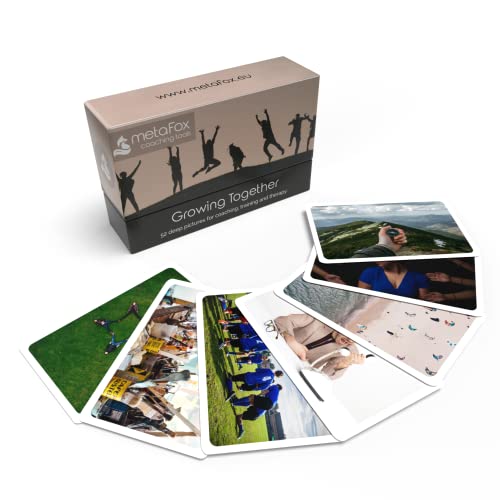 metaFox Coaching Picture Cards | Growing Together | Conversation Cards for Ice Breakers and Team Building Activities | Motivational Postcards for Your Next Coaching and Training Sessions - Image 1