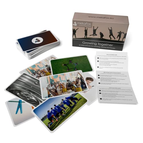 metaFox Coaching Picture Cards | Growing Together | Conversation Cards for Ice Breakers and Team Building Activities | Motivational Postcards for Your Next Coaching and Training Sessions - Image 2