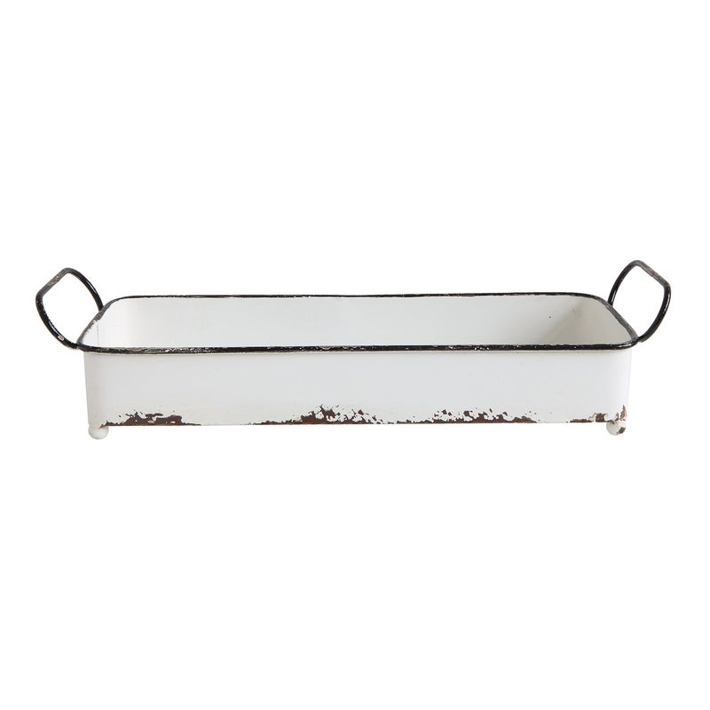 Creative Co-Op Decorative Rectangle Distressed Metal Tray - Image 4