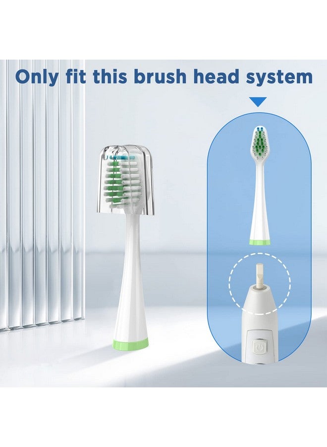Fregum Replacement Toothbrush Heads For Water Pik Complete Care 5.0/9.0 (Cc01/Wp861) With Covers 4 Count White - Image 4