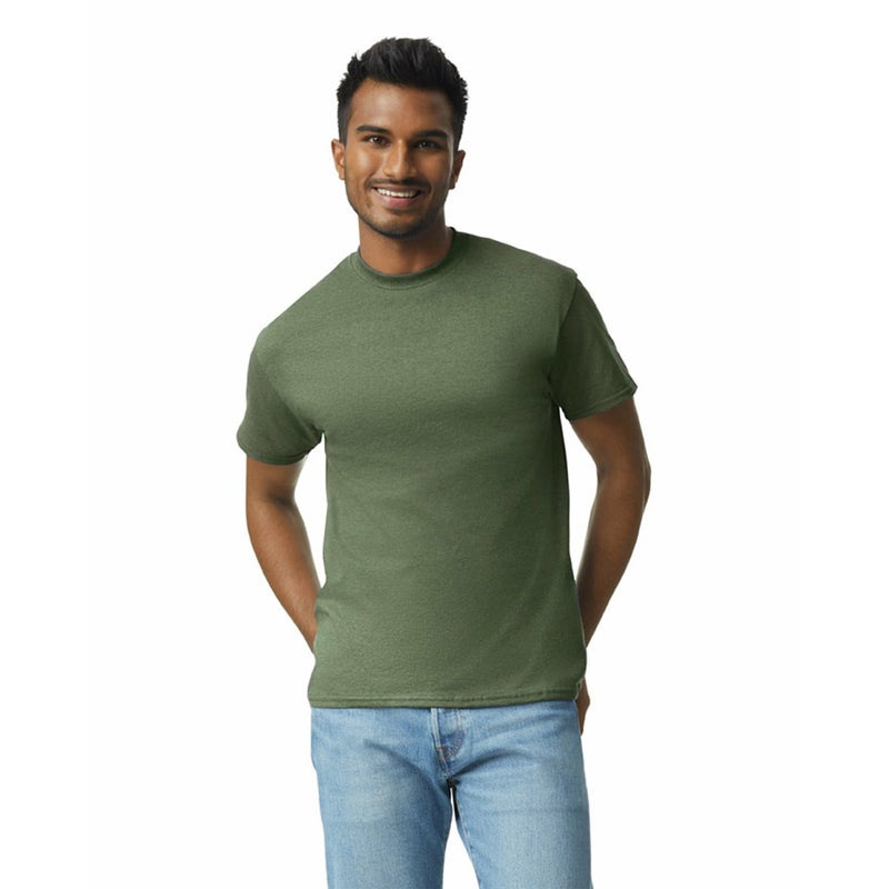 Gildan Adult Ultra Cotton T-Shirt, Style G2000, Multipack, Military Green (3-Pack), X-Large - Image 2
