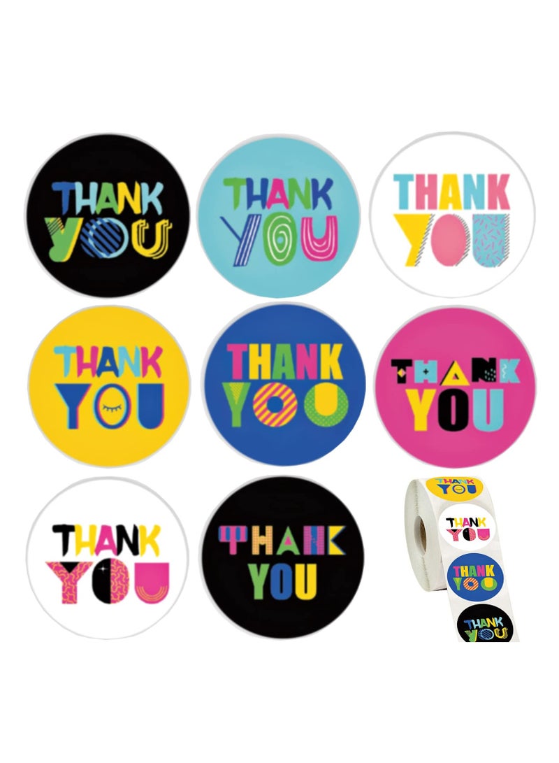 SYOSI ملصقات شكر بحجم 1.5 بوصة | 500 قطعة في لفة | ملصقات لطيفة لهدايا الحفلات، حفلات استقبال المواليد، أعياد الميلاد، وتغليف الهدايا - Image 1