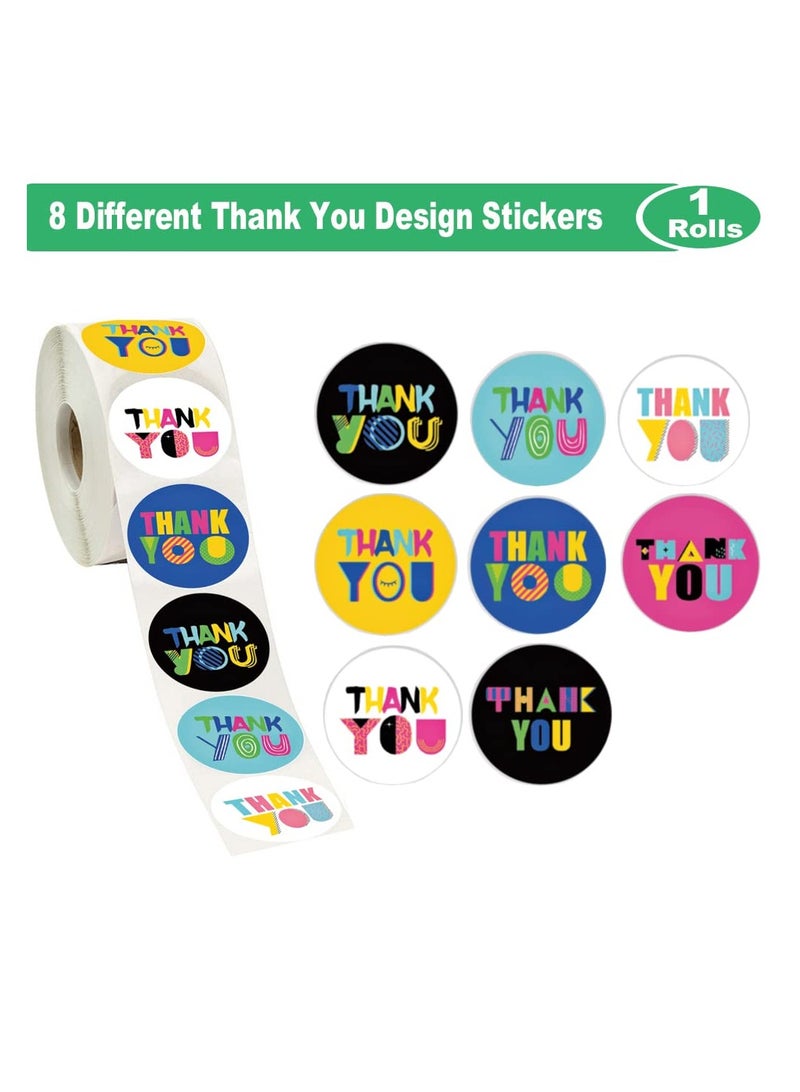SYOSI ملصقات شكر بحجم 1.5 بوصة | 500 قطعة في لفة | ملصقات لطيفة لهدايا الحفلات، حفلات استقبال المواليد، أعياد الميلاد، وتغليف الهدايا - Image 2