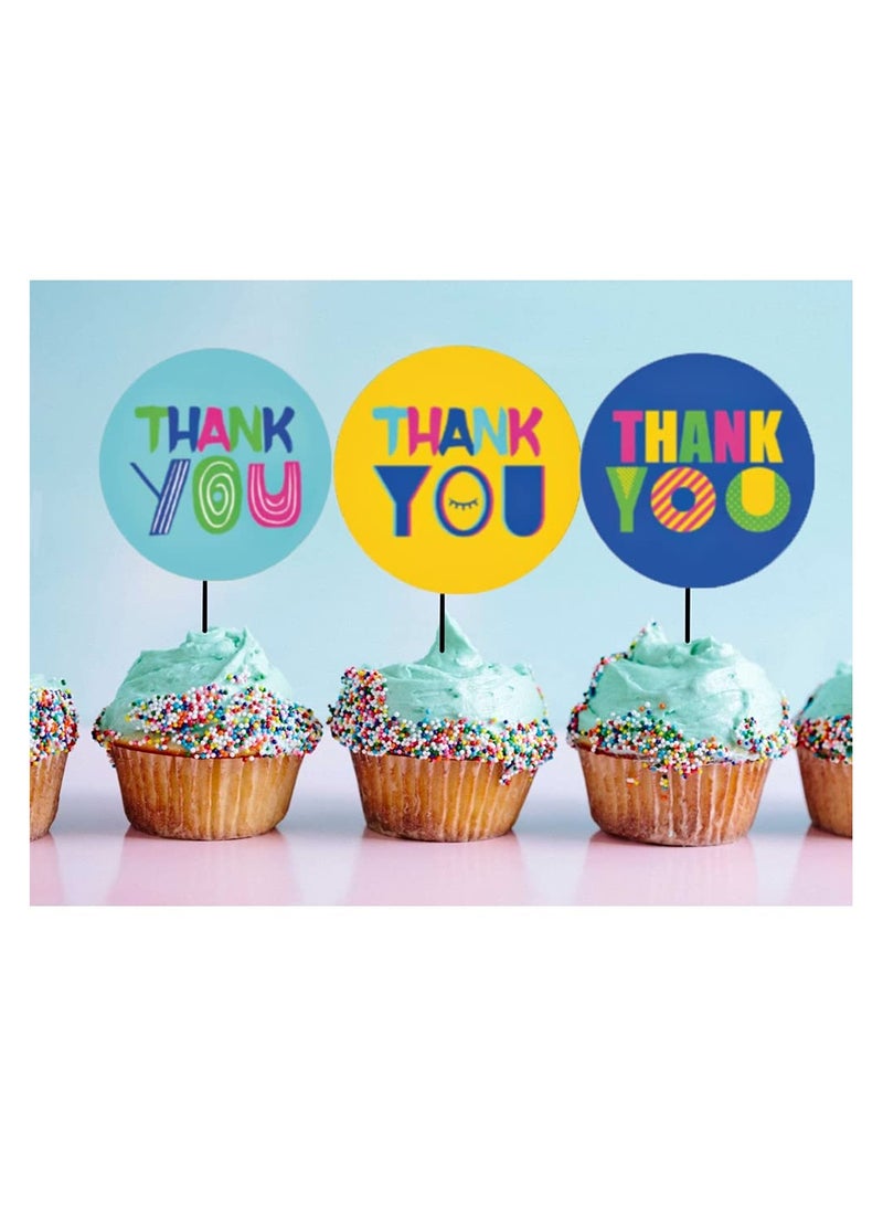 SYOSI ملصقات شكر بحجم 1.5 بوصة | 500 قطعة في لفة | ملصقات لطيفة لهدايا الحفلات، حفلات استقبال المواليد، أعياد الميلاد، وتغليف الهدايا - Image 4