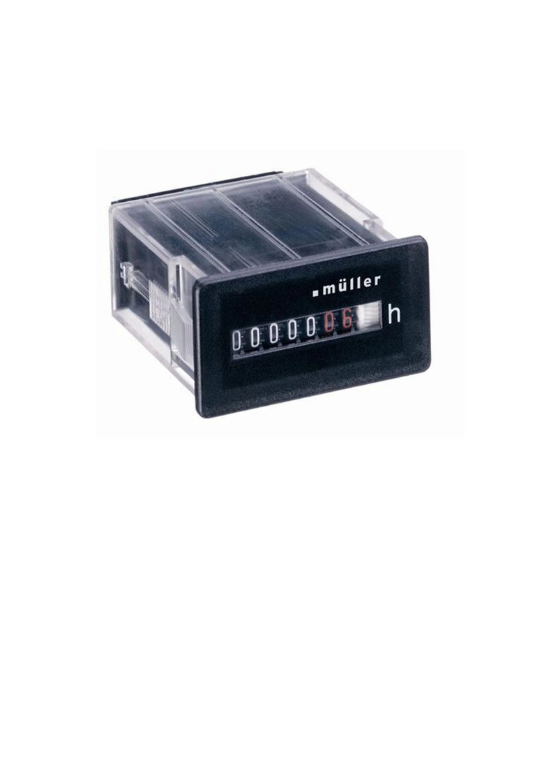 Muller Time Counter Analog Panel Mounted 99,999h 50x25mm BW30.18 - Image 2