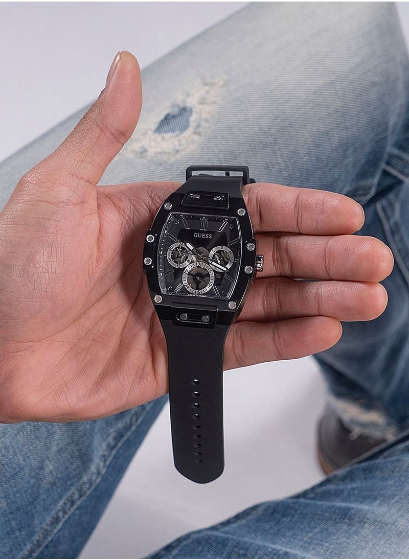 GUESS Men's Analog Silicone Wrist Watch - GW0203G3 - 43 mm  - Image 3