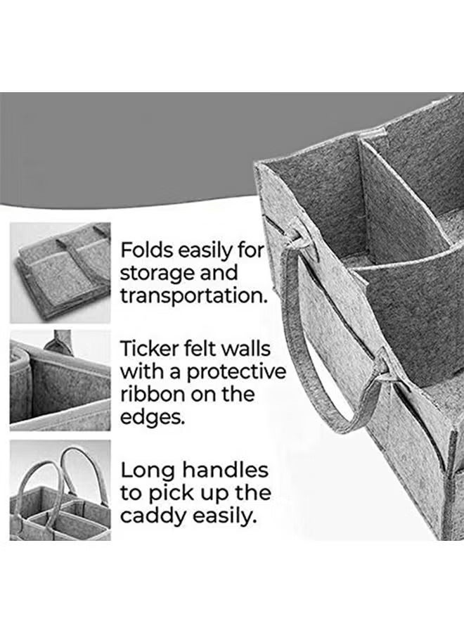 ORiTi ORiTi Baby Diaper Organizer Basket Nursery Diapers Table Durable Caddy Bag  - Image 5