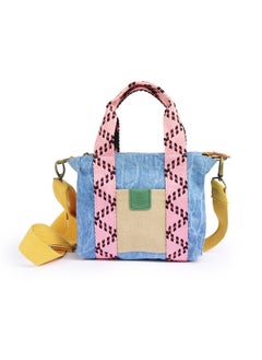 Perky Small Tote Bag with Zipper, Tote Bag for Women, Canvas Shoulder Bag, Crossbody Bag - Multicolor  - Image 1