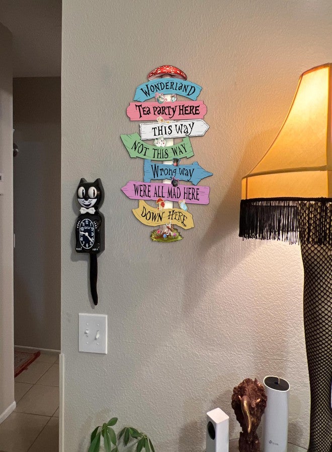 flinelife Welcome To Wonderland Directional Arrow Sign,16x12,Wonderland Party Decorations,Kids Room Decor For Girls - Image 3