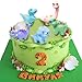 MAOMIA 5 Pcs Lovely Dinosaur Figure Animal Toys Set Cake Topper Micro Landscape Decor Fairy Garden Miniature Dinosaur Figurines Collection Playset for Christmas Birthday Gift Desk Decoration - Image 2