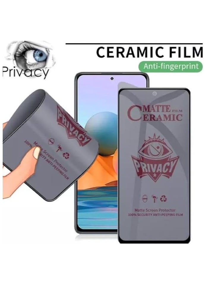 Muzz MATTE Privacy Screen Protector for Samsung Galaxy A05s, 2 Pack, Anti Spy, Anti Scratch, Full Coverage, TPU Soft Film, Ceramic Flexible Matte Finish (NOT A Temepred Glass) (Galaxy A05s)  - Image 2