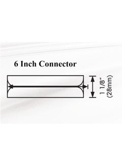 QZibeva QZIBEVA 1 Pack 6 Inch Curtain Rod Jointer Connector for 1 Inch Curtain Rods Insert Inside Rod Method Code BZ10B  - Image 5