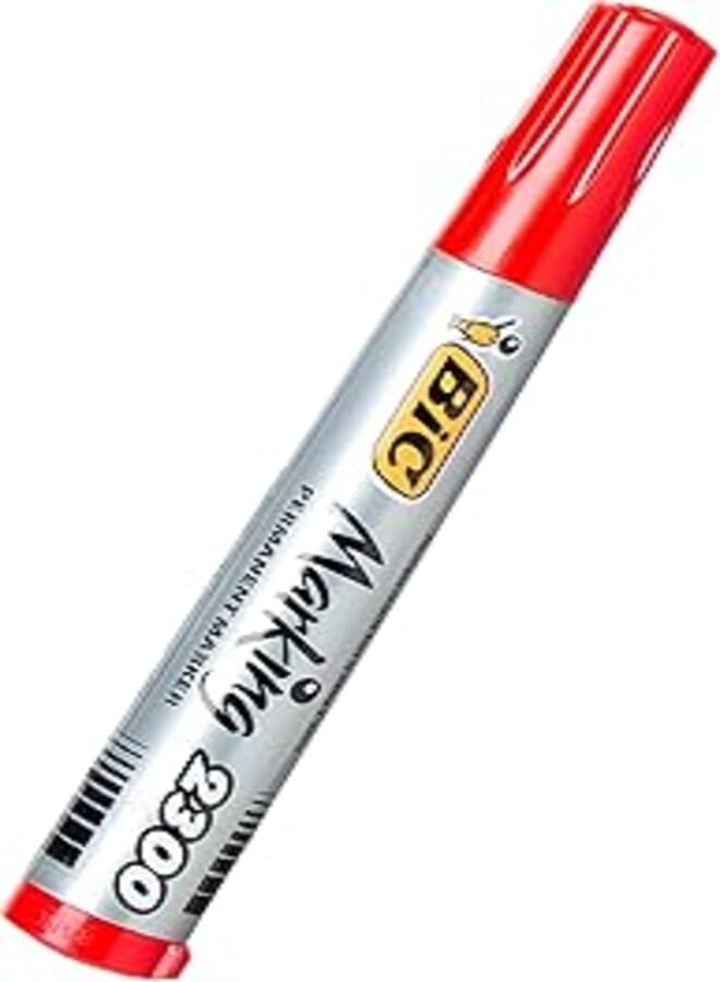 أقلام تحديد دائمة من BIC Marking 2300 ECOlutions - باللون الأحمر