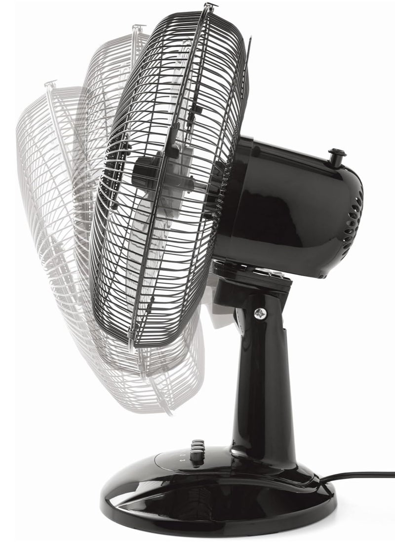 Denx 3-blade electric table fan, 45 watts, with 3 speeds  - Image 4