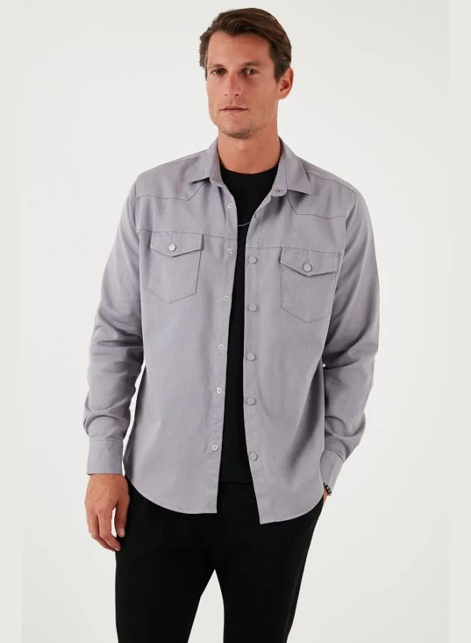 Buratti Cotton Regular Fit Double Pocket Shirt Men's SHIRT CF24W116927